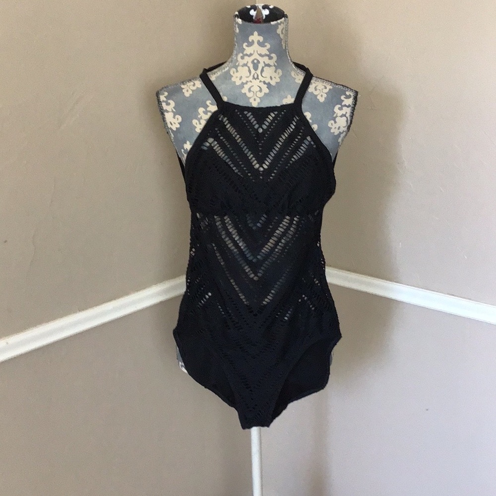 Mesh Ties Lined Bust Full Bottom